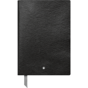 Montblanc márkájú fekete, vonalas notesz. 96 lapos (192 oldal). 