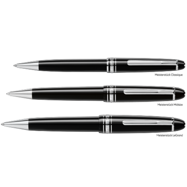 Montblanc Meisterstück LeGrand Platinum golyóstoll. Resin tolltest platinázott szerelékekkel.