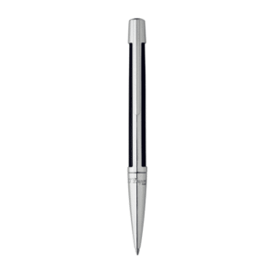 S.T. Dupont márkájú karbon vázas Défi golyóstoll, lakkozott fekete palládium bevonattal. Resin tolltest, palládiumozott fém részek. Gyönyörű, modern forma!