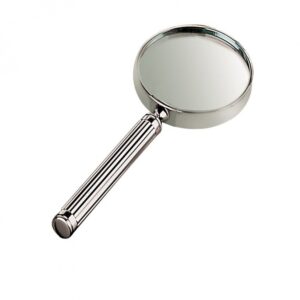 Klasszikus El Casco nagyító, krómozott, 3x nagyítással.