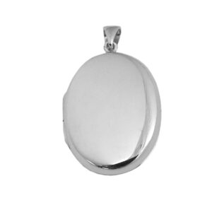 Ezüst medál - kinyitható képtartóval. 925-ös ezüst. A lánc hossza: 56 cm. A medál 3,2 cm magas.