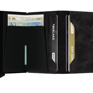 Secrid bankkártyatartó - Twinwallet Vintage Black, 12-es