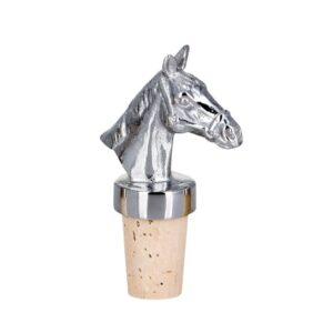 Parafa palackdugó rozsdamentes acélból készült lófejjel a tetején, tökéletes ajándék minden bor kedvelőnek.