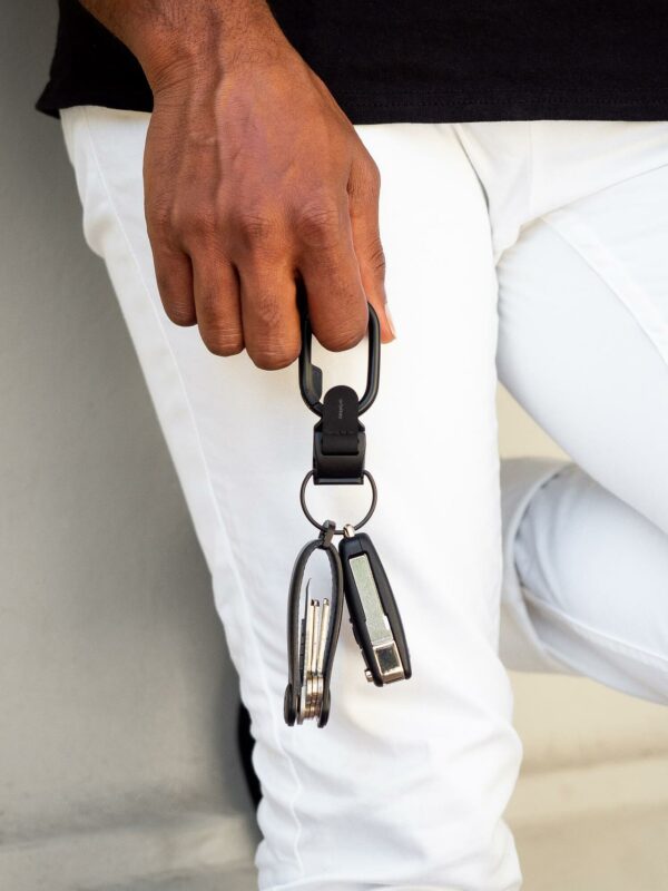 Orbitkey Clip v2 intelligens kulcskarabiner, különálló - fekete