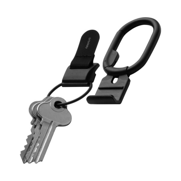 Orbitkey Clip v2 intelligens kulcskarabiner, különálló - fekete