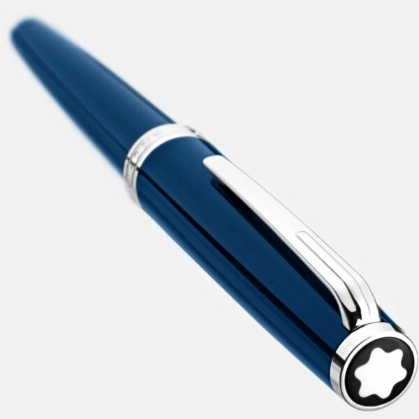 Montblanc márkájú kék színű pix rollerball.