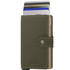 Secrid bankkártyatartó - Miniwallet Saffiano Olive, 6-os