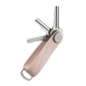 Orbitkey márkájú púder rózsaszín kulcstartó, a kulcsok rendezett tárolására.