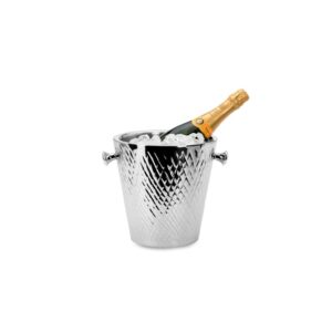 Pezsgő/palackhűtő, jégvödör gyémánt mintázattal, minden ünnepi alkalom tökéletes kiegészítője.