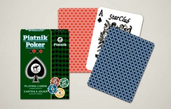 Piatnik Poker Star Club kártya, casino minőségű lapok a feljthetetlen játékélményért. 1 x 55 lap. 