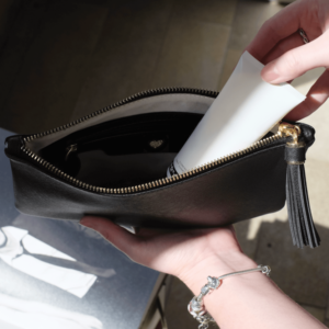 Stackers pouch - fekete, cipzáros