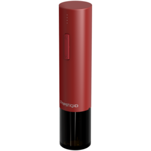 Prestigio Valenze bornyitó, levegőztető , vákuumos tartósító, fóliavágó, piros színben. 80 palack kinyitására alkalmas újra töltés nélkül.