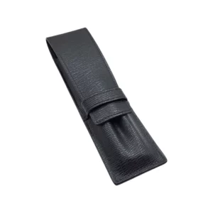 S.T. Dupont tolltartó 2-es. Kézzel készített luxus bőr egy tolltartó tok, sima fekete bőr kivitelben.