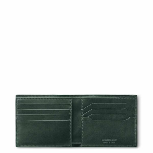 Meisterstück zöld pénztárca bakkártya és aprópénz tartó zsebbel.
