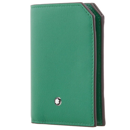 Montblanc Meisterstück mini pénztárca - skót zöld négy hitelkártyafoglalattal, bankjegytartóval és két további zsebbel a kisebb dolgok számára.