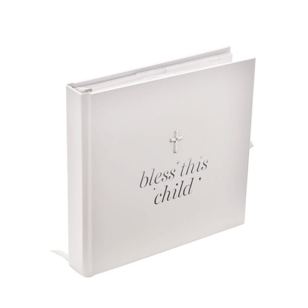 Fotóalbum - " Bless this child ". A BAMBINO BY JULIANA® fotóalbuma "Áldd meg ezt a gyermeket" felirattal.