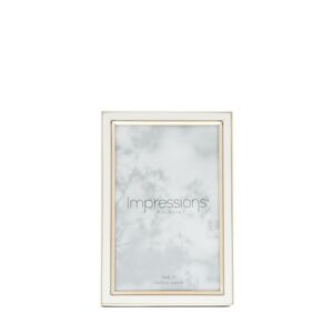 IMPRESSIONS® arany és fehér fotókeret. A kép mérete: 10 x 15 cm