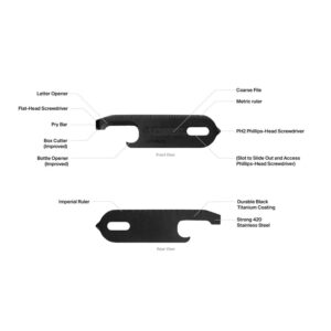 Orbitkey kulcstartó kiegészítő - Multi-tool fekete