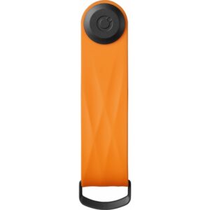 Orbitkey márkájú narancssárga gumiszerű kulcstartó, a kulcsok rendezett tárolására.