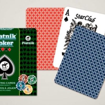 Piatnik Poker Star Club kártya, casino minőségű lapok a feljthetetlen játékélményért. 1 x 55 lap. 