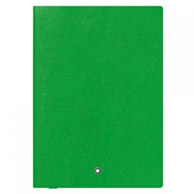Montblanc márkájú zöld, vonalas notesz. 96 lapos (192 oldal).