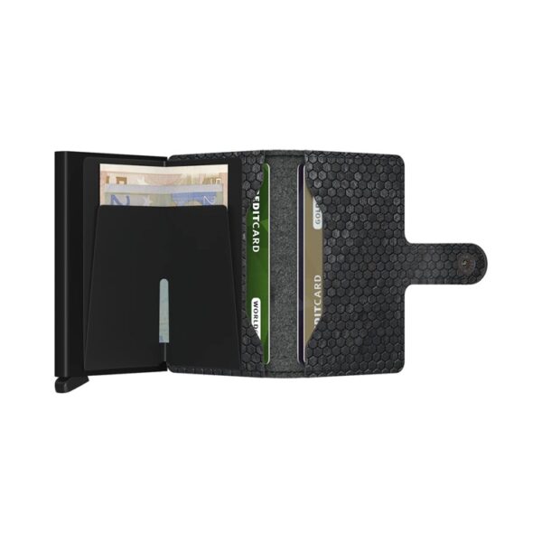 Secrid Miniwallet Hexagon Black bankkártyatartó.