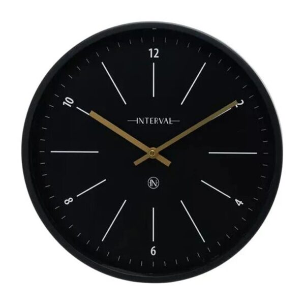  Interval fém falióra fekete színben, egy elegáns és modern időmérő óra, amely ötvözi a funkcionalitást a modern dizájnnal.