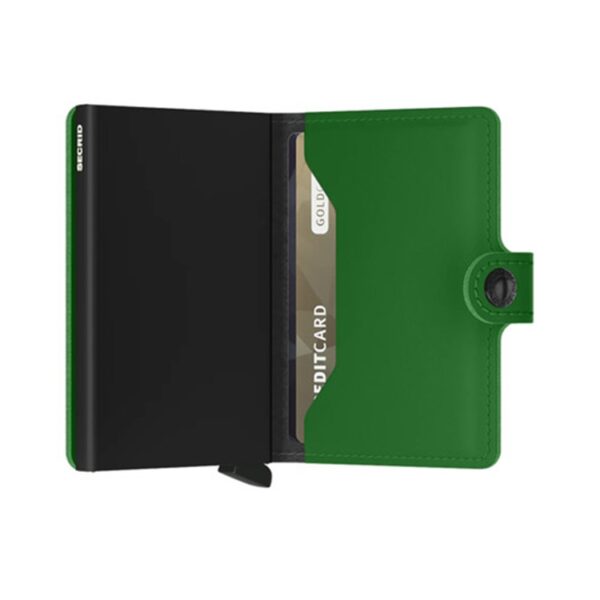 Secrid Miniwallet Matte Bright Green bankkártyatartó.