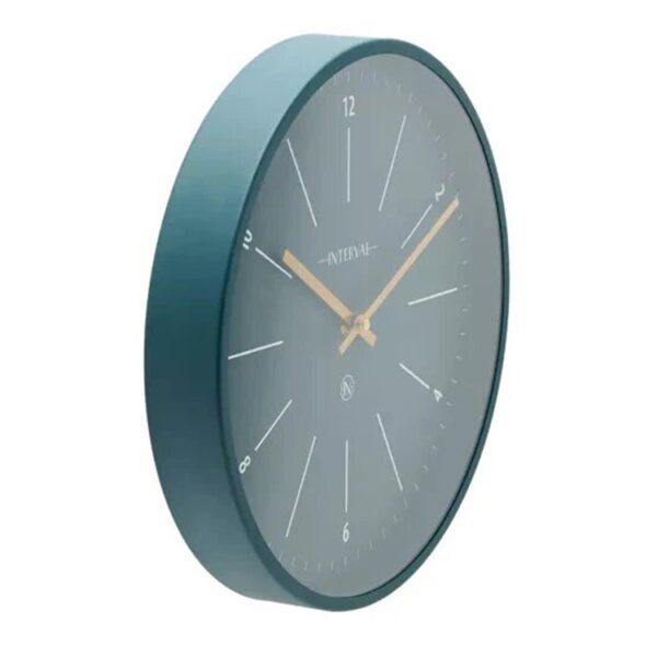 Interval fém falióra smaragdzöld színben, egy elegáns és modern időmérő óra, amely ötvözi a funkcionalitást a modern dizájnnal.