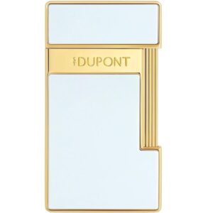 A S.T. Dupont öngyújtó Slimmy a Maison archívumaiból inspirálódott, és az ikonikus Line 2 és az ikonikus Slim 7, a világ legvékonyabb luxus öngyújtója. A Slimmy gondosan megtervezett fehér lakkból készült, arany díszítéssel.