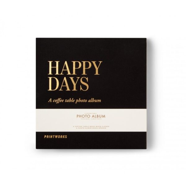 Nagy méretű PRINTWORKS Happy Days Coffee Table fotóalbum.
