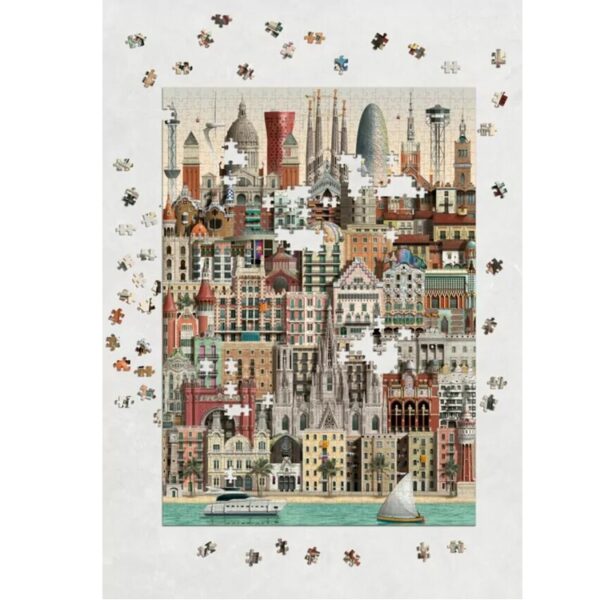 Ebben a puzzle kirakós játékban Barcelona ezer darabra lett feldarabolva. Már csak neked kell összeraknod.