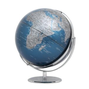 Jurij földgömb - kék, ezüst