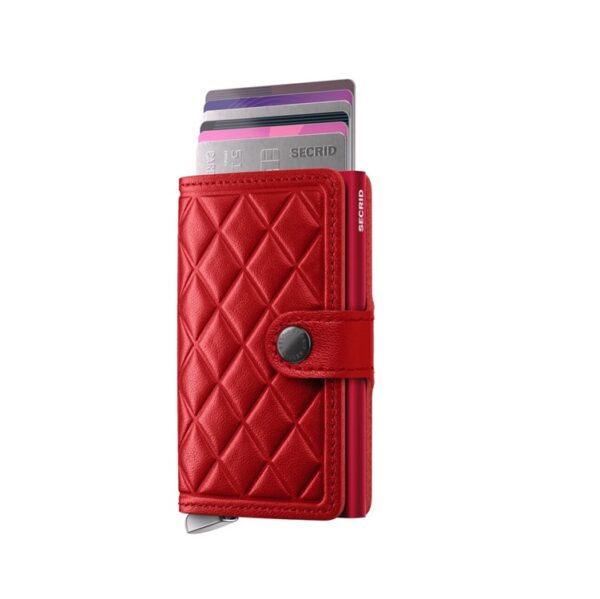 Secrid bankkártyatartó - Premium Miniwallet, Emboss Red 6-os