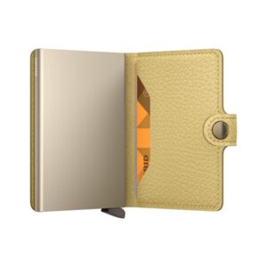 SECRID bankkártyatartó – Miniwallet Peble Butter Yellow.