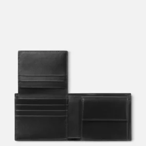 Montblanc Meisterstück pénztárca 10cc - fekete, aprótartóval
