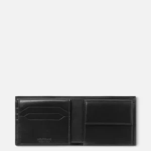 Montblanc Meisterstück pénztárca 10cc - fekete, aprótartóval