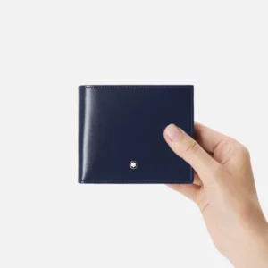 Montblanc Meisterstück pénztárca 4cc - kék, aprótartóval