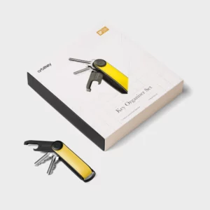 Orbitkey kulcstartó szett, Hybrid bőr - napsárga. Elegáns és luxus kulcstartó, kiváló minőségű, időtálló felsőrétegű bőrből. Könnyű védőbevonattal ellátva a tartósság növelése érdekében.