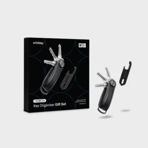 Orbitkey kulcstartó szett, Organiser Pro - fekete, kék varrással