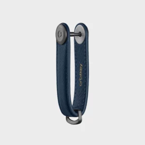 Orbitkey kulcstartó - Oxford Navy.Orbitkey márkájú fekete bőr kulcstartó, a kulcsok rendezett tárolására.