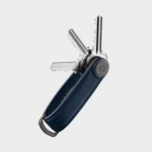 Orbitkey kulcstartó - Oxford Navy.Orbitkey márkájú fekete bőr kulcstartó, a kulcsok rendezett tárolására.