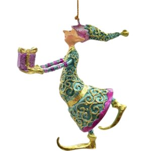 Manó dísz - zöld lila. Ez a bájos, zöld lila manó dísz nemcsak ünnepi lakásdekoráció, hanem egy kedves figyelmesség is lehet szeretteid számára.