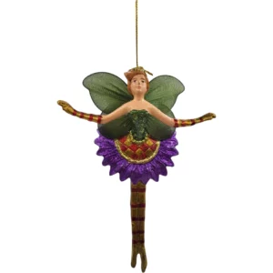 Ez a bájos virágoslány dísz igazi ékszere lehet otthonának vagy karácsonyfájának.