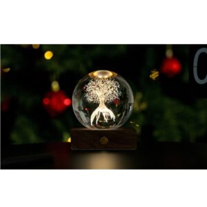 Kristálylámpa - Életfa. Varázsoljon különleges hangulatot otthonába az Amber Crystal Light kristálylámpával.