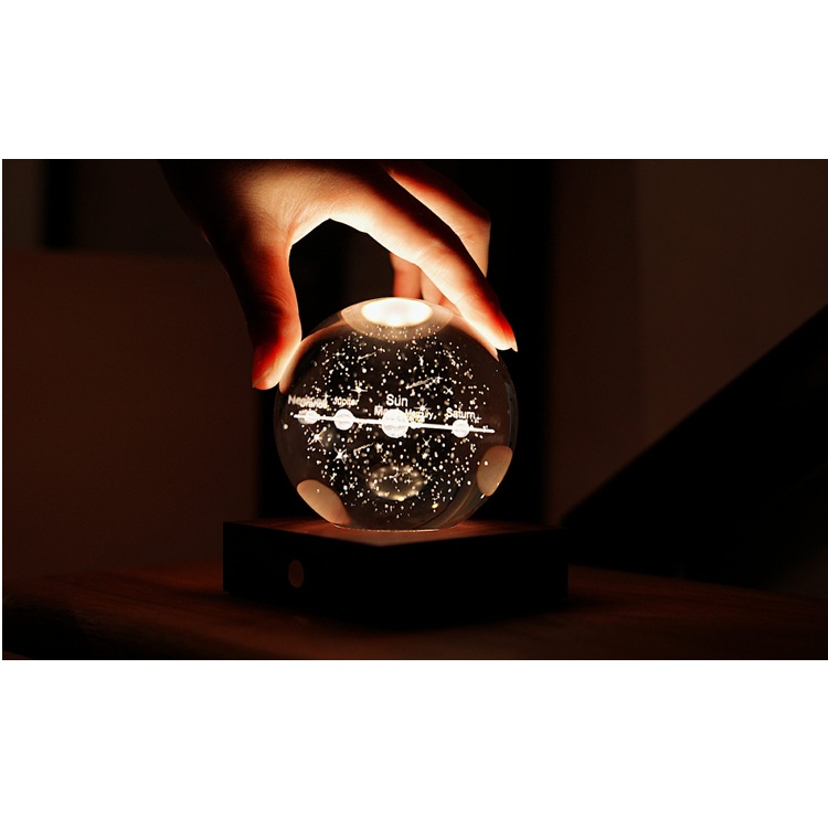 Kristálylámpa - Naprendszer. Varázsoljon különleges hangulatot otthonába az Amber Crystal Light kristálylámpával.