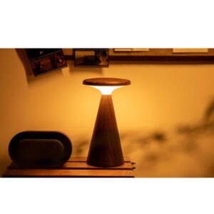 Sylva Asztali Lámpa - diófa. A lámpa nem csupán egy világítótest, hanem egy valódi designélmény.