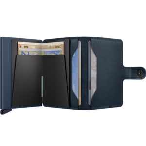 SECRID bankkártyatartó - Miniwallet Original Navy Navy, 6-os. A Miniwallet Original egy kisméretű, de nagy tárolókapacitású, alumíniumból és természetes fényű bőrből készült bankkártyatartó fekete színben.