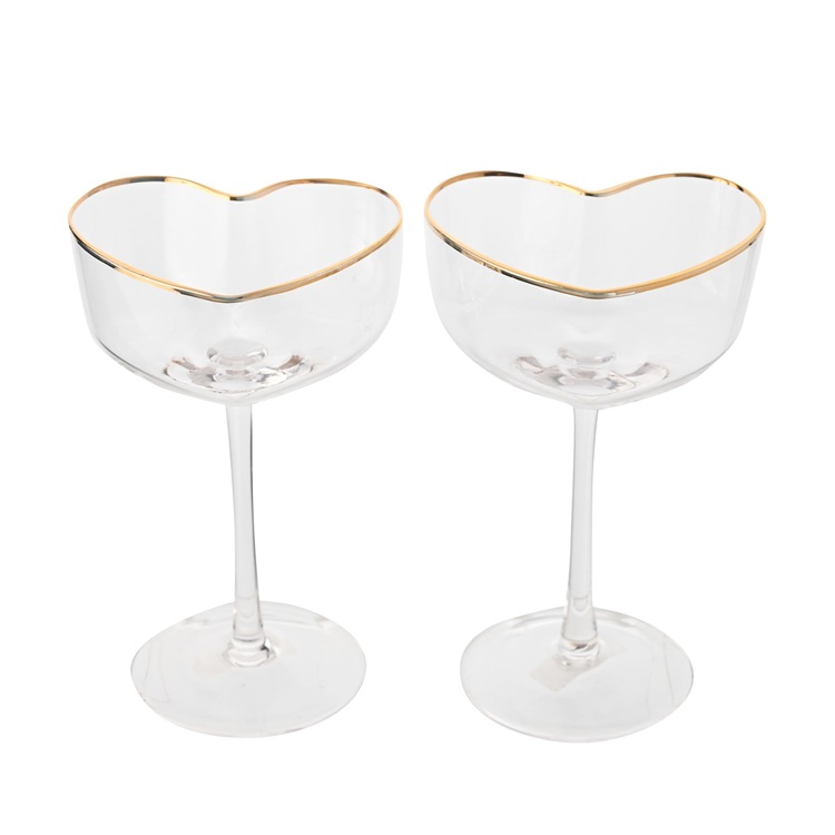 Martinis pohárkészlet - 2 db. Kiváló választás esküvőre, eljegyzésre, születésnapra vagy a szerelmének meglepetésként.