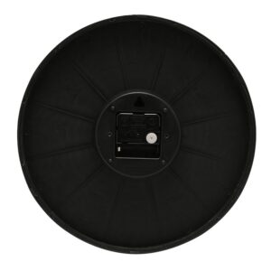 Falióra - fehér, fekete, 30 cm. Az óra tiszta, fehér számlappal és vékony, fekete kerettel rendelkezik.